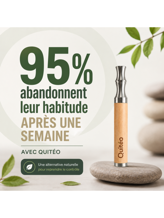 Quitéo Origin - Inhalateur Naturel Sans Nicotine aux Huiles Essentielles