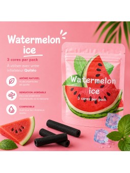 Recharge Quitéo Watermelon Ice – 3 Filtres Aromatiques Pastèque Fraîche aux Huiles Essentielles